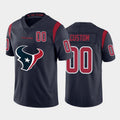 Custom H.Texans Navy Team Big Logo Number Color Rush Limited Jersey