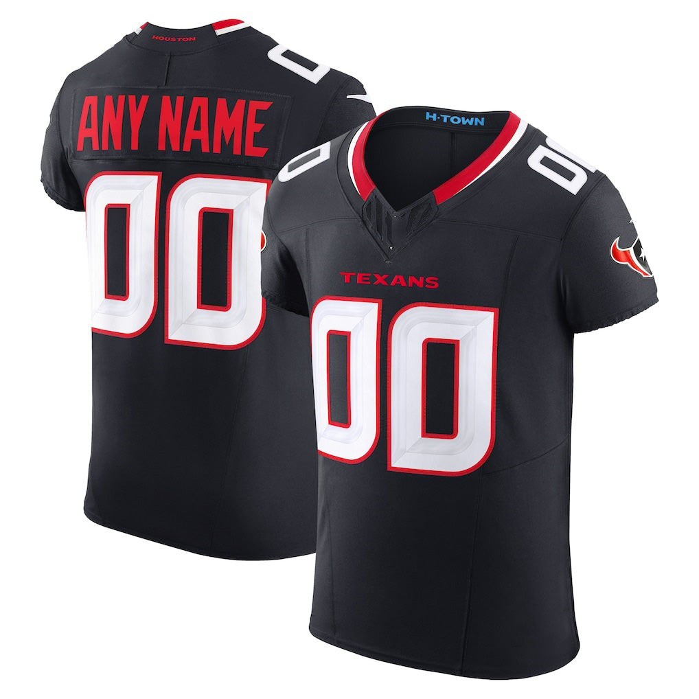 Custom H.Texans Navy Team Vapor F.U.S.E. Elite Jersey