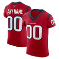 Custom H.Texans Red Alternate Vapor F.U.S.E. Elite Jersey 2