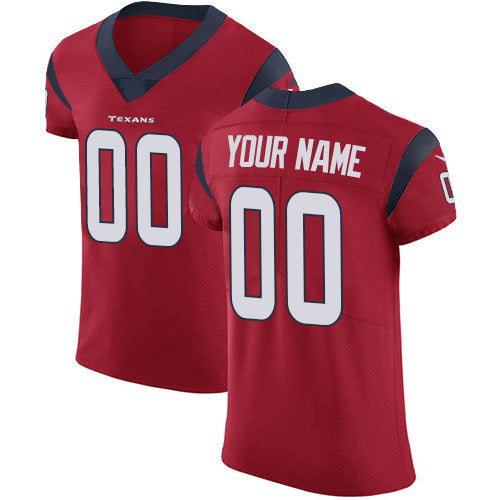 Custom H.Texans Red Alternate Vapor Untouchable Elite Jersey