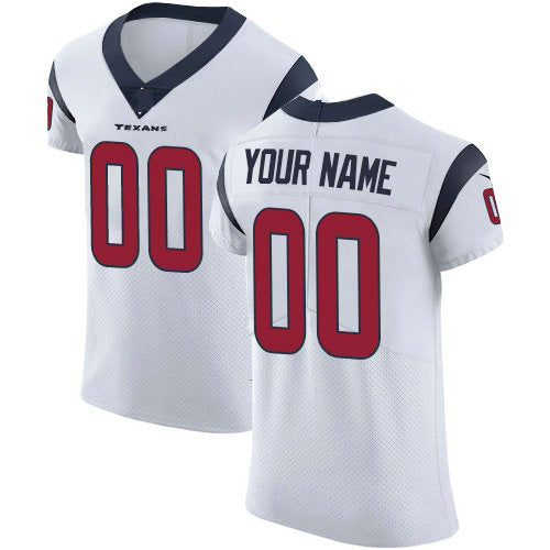 Custom H.Texans White Vapor Untouchable Elite Jersey