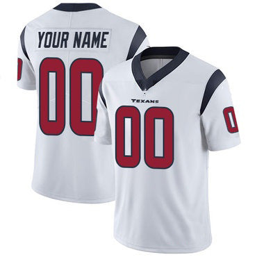 Custom H.Texans White Vapor Untouchable Player Limited Jersey