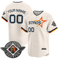 Custom Houston Astros Active Player Cream 2025 City Connect Limited Stitched Baseball Jersey