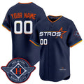 Custom Houston Astros Active Player Navy 2025 City Connect Limited Stitched Baseball Jersey