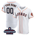 Custom Houston Astros Active Player White 2022 World Series Flex Base Stitched Baseball Jersey