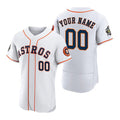 Custom Houston Astros Active Player White 2022 World Series Flex Base Stitched Baseball Jersey