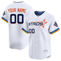 Custom Houston Astros Active Player White 2025 City Connect Limited Stitched Baseball Jersey