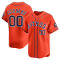 Custom Houston Astros Orange Alternate Limited Baseball Jersey