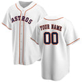 Custom Houston Astros White Home Replica Baseball Jersey