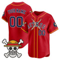 Custom Houston Astros x One Piece Red Vapor Premier Limited Jersey - Stitched Baseball Jersey