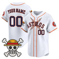 Custom Houston Astros x One Piece White Vapor Premier Limited Jersey - Stitched Baseball Jersey