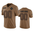 Custom IN.Colts Active Player 2023 Brown Salute To Service Limited Stitched Jersey