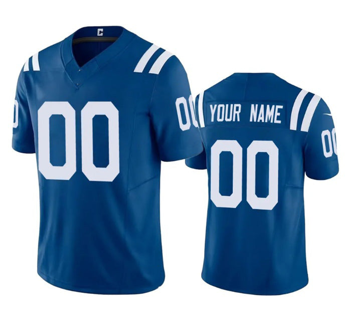 Custom IN.Colts Active Player Blue 2023 F.U.S.E Vapor Untouchable Stitched Jersey