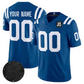 Custom IN.Colts Active Player Blue 2025 F.U.S.E. Jim Irsay Patch Vapor Limited Stitched Jersey