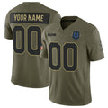 Custom IN.Colts Active Player Olive 2025 F.U.S.E. Salute to Service Limited Stitched Jersey
