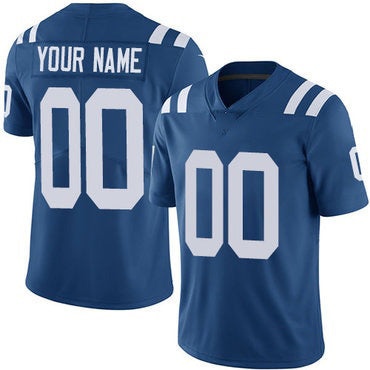 Custom IN.Colts Blue Vapor Untouchable Player Limited Jersey