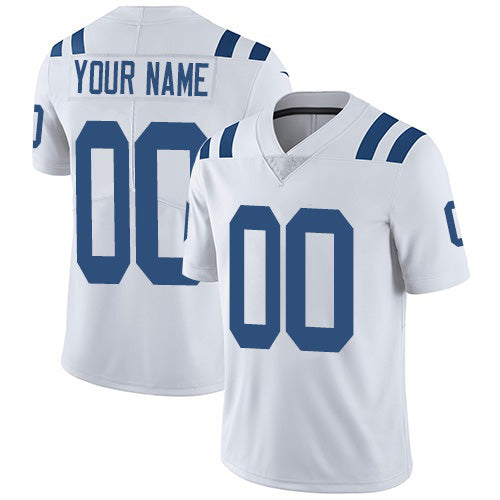 Custom IN.Colts White Vapor Untouchable Player Limited Jersey