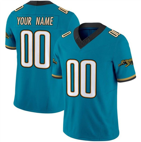 Custom J.Jaguars Active Player Teal 2024 F.U.S.E. Prowler Throwback Vapor Limited Stitched Jersey
