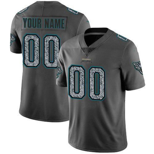 Custom J.Jaguars Gray Static Vapor Untouchable Limited Jersey
