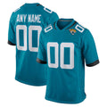 Custom J.Jaguars Teal Game Jersey