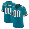 Custom J.Jaguars Teal Prowler Throwback Game Jersey