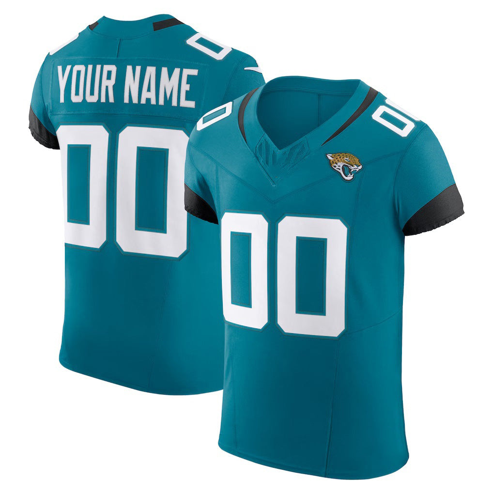 Custom J.Jaguars Teal Vapor F.U.S.E. Elite Jersey