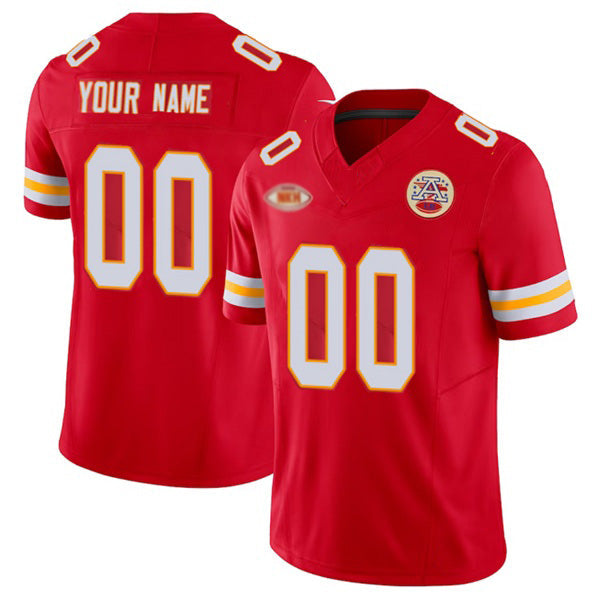 Custom KC.Chiefs Active Player Red 2023 F.U.S.E. With NKH Patch Vapor Untouchable Limited Stitched Jersey