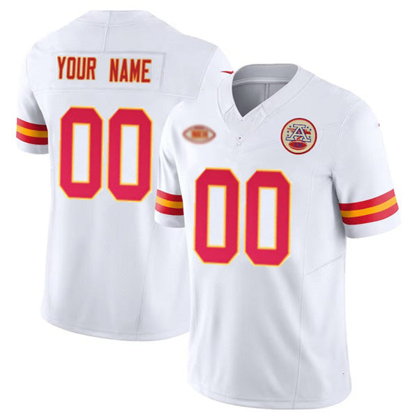 Custom KC.Chiefs Active Player White 2023 F.U.S.E. With NKH Patch Vapor Untouchable Limited Stitched Jersey