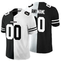 Custom KC.Chiefs Black And White Split Vapor Untouchable Limited Jersey