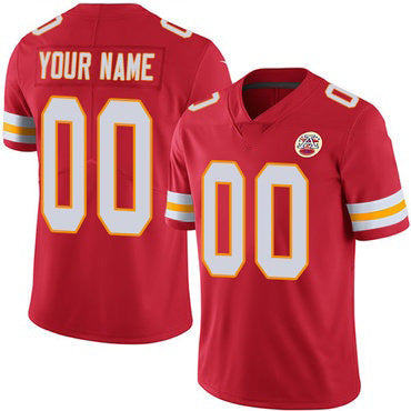 Custom KC.Chiefs Home Red Vapor Untouchable Limited Jersey