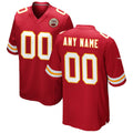 Custom KC.Chiefs Red Game Jersey