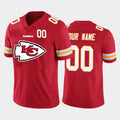Custom KC.Chiefs Red Team Big Logo Number Vapor Untouchable Limited Jersey