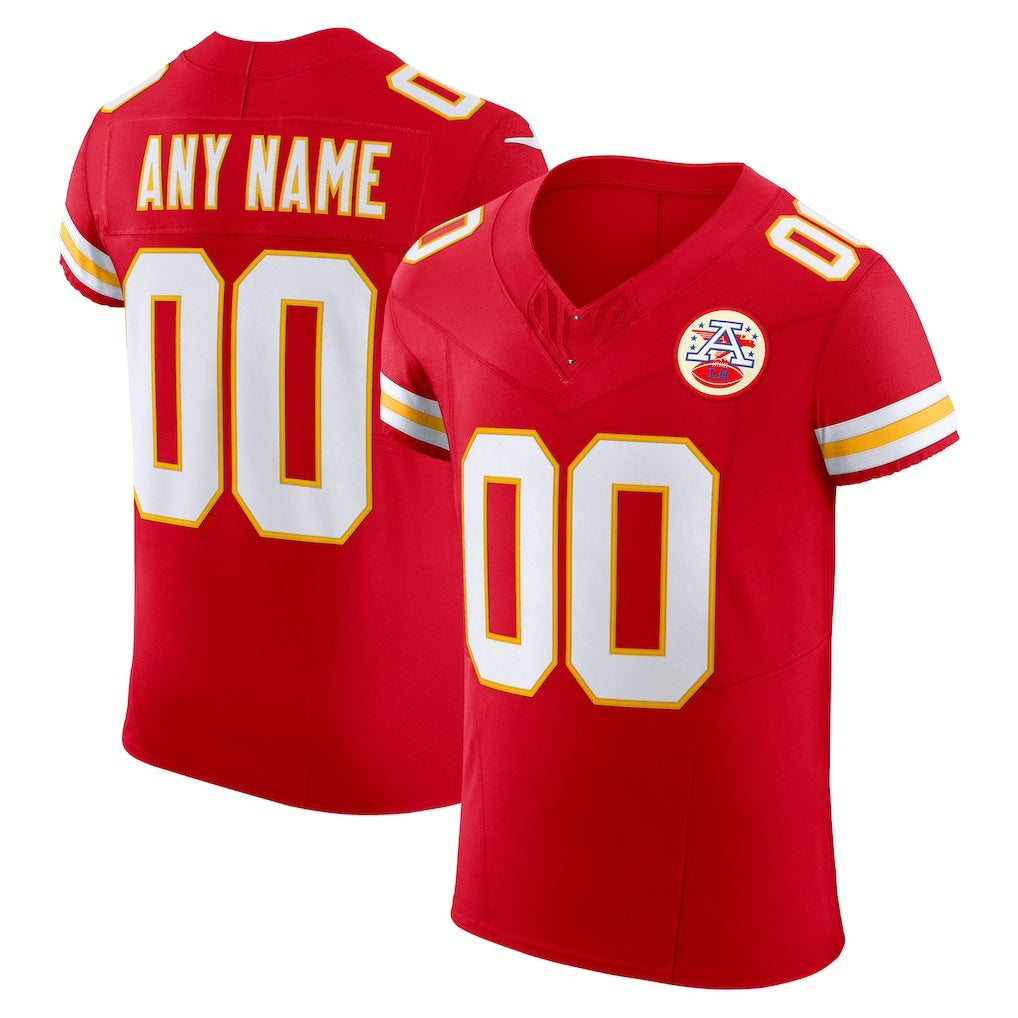 Custom KC.Chiefs Red Vapor F.U.S.E. Elite Jersey