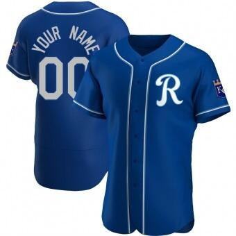 Custom Kansas City Royals Blue Stitched Baseball Jersey