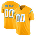 Custom LA.Chargers Active Player Gold 2025 F.U.S.E. Alternate Vapor Limited Stitched Jersey