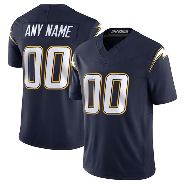 Custom LA.Chargers Active Player Navy 2025 F.U.S.E. Alternate Vapor Limited Stitched Jersey