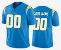Custom LA.Chargers Electric 2020 New Blue Vapor Untouchable Stitched Limited Jersey