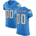 Custom LA.Chargers Electric Blue Vapor Untouchable Elite Stitched Jersey