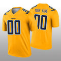 Custom LA.Chargers Gold Inverted Legend Jersey