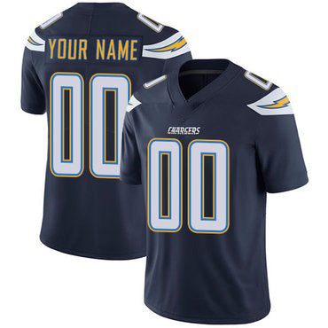 Custom LA.Chargers Home Navy Blue Vapor Untouchable Limited Jersey