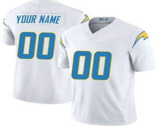 Custom LA.Chargers Limited White F.U.S.E. Vapor Jersey