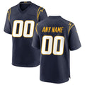 Custom LA.Chargers Navy Alternate Game Jersey