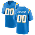 Custom LA.Chargers Powder Blue Game Jersey