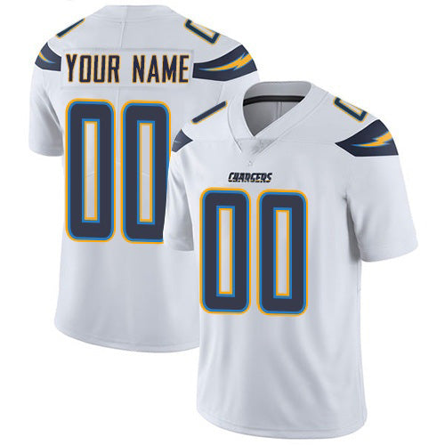 Custom LA.Chargers Road White Vapor Untouchable Limited Jersey