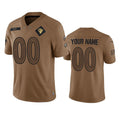 Custom LA.Rams Active Player 2023 Brown Salute To Setvice Limited Stitched Jersey