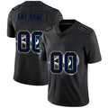 Custom LA.Rams Black Team Logo Dual Overlap Limited Jersey