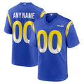 Custom LA.Rams Royal Game Jersey