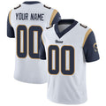 Custom LA.Rams White Vapor Untouchable Player Limited Jersey
