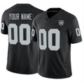 Custom LV.Raiders Active Player Black 2024 F.U.S.E 65th Anniversary Patch Vapor Stitched Jersey