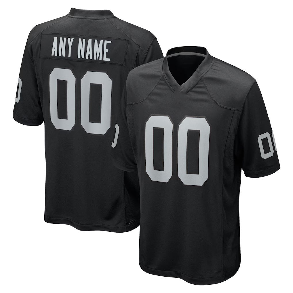 Custom LV.Raiders Black Game Jersey